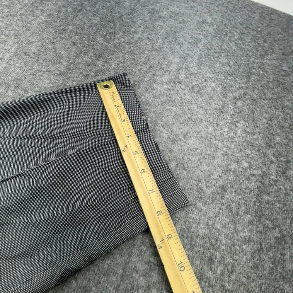 Canali‎ Men's 100% Wool Pleaded Dress Pants Black white Birdseye 38x30